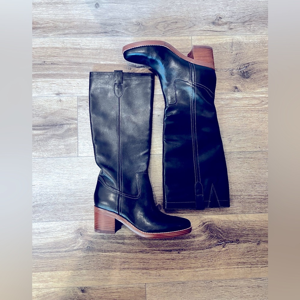 Nine West Leather Knee Boots